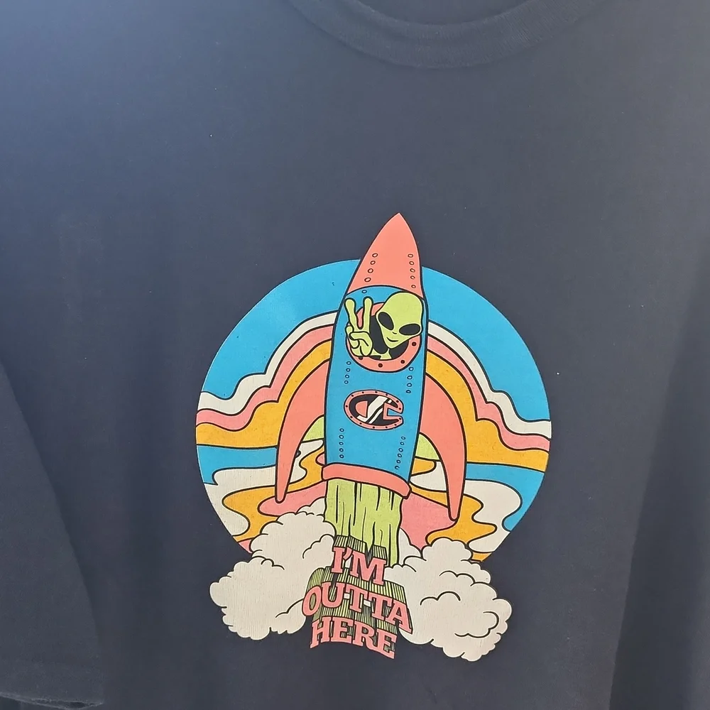Champion 2X-Large Black Tee - Picture 1 of 4